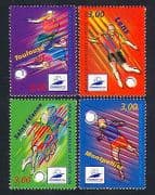 France 1996 Football / World Cup / WC / Sports / Games / Animation 4v set (n32952)