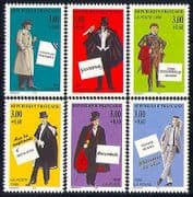 France 1996 Red Cross / Health / Books / Crime 6v set n30401