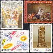 France 1997 Art/ Paintings/ Sculpture/ Artists/ People/ Modern 4v set (n42032)