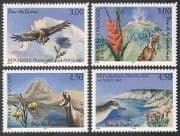 France 1997 Eagle / Shearwater / Chamois / Birds / Flowers / Nature / Wildlife 4v set n40681