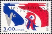 France 1998 Marianne/ Flag/ Constitution/ Politics/ Government/ People 1v (n46250)