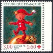 France 1998 Red Cross Fund/ Elf/ Christmas/ Greetings/ Welfare/ Animation 1v (n42998)