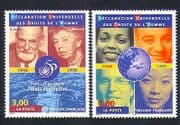 France 1998 UN / Human Rights / People / United Nations / Roosevelt 2v set (n32949)
