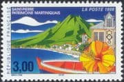 France 1999 Martinique/ Mountain/ Boat/ Flower/ Clock Tower/ Animation/ Volcano/ Tourism 1v (n37370)