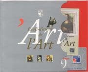 France 1999 "Mona Lisa"/ da Vinci/ Venus de Milo/ Statues/ Sculpture/ Art/ Artists/ StampEx 3v m/s + ticket Prestige Presentation Pack (n45410)