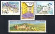France 1999 Tourism/ Buildings/ Castles/ Kite Flying/ Horse/ Architecture 4v set (n32943)