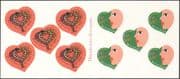 France 2000 St Valentine's Day/ Heart/ Snakes/ Love/ Yves St Laurent/ YSL/ Animation 10v s/a bklt (n43815)