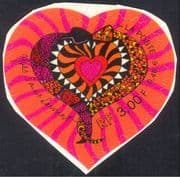 France 2000 Valentine's Day/ Heart/ Snakes/ Love/ Yves St Laurent/ YSL 1v s/a (n43712)
