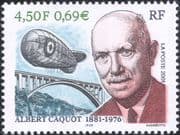 France 2001 Albert Caquot/ Bridges/ Air Balloon/ Transport/ Engineering 1v (n46039)