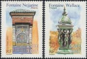 France 2001 Fountains/ Buildings/ Architecture/ Design/ Cultural Heritage 2v set (n46033)