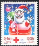 France 2001 Red Cross/ Father Christmas/ Greetings/ Welfare/ Animation 1v (n37367g)
