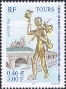 France 2001 Tours/Cathedral/ Bridge/ Statue/ Buildings/ Philately/ Transport 1v (n46046)