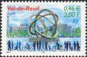 France 2001 Val-de-Reuil/ Town Buildings/ Sculpture/ Cycling/ Bikes/ Art/ Artists 1v (n46042)