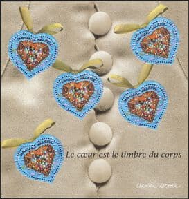 France 2001  Valentine's Day/ Heart/ Love/ Hearts/ Gem Stones/ Jewellery  5v  m/s  (n34589c)