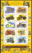 France 2002 Motorcycles/ Motor Bikes/ Harley/ Triumph/ Norton/ Transport 10v sht (n36627)