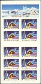 France 2002 New Year/ Seasonal Greetings/ Tree/ House/ Animation  10v s/a bklt (n37367ja)
