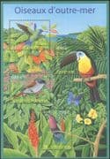 France 2003 Toucan/ Hummingbird/ Fly-catcher/Carib/ Tropical Birds/ Nature/ Wildlife 4v m/s n43817