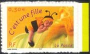 France 2004 Greetings Stamps/ Bee/ Children/ Insects/ Bees 1v s/a ex bklt (n44432)