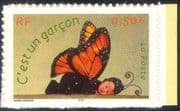 France 2004 Greetings Stamps/ Butterfly/ Children/ Insects 1v s/a ex bklt (n44430)