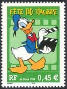 France 2004 Stamp Day/ Walt Disney/ Donald Duck/ Cartoons/ Animation 1v (n37367f)