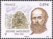 France 2011 Henri Mouhot/ Temple/ Statue/ Buildings/ Explorers/ People 1v (n45570)