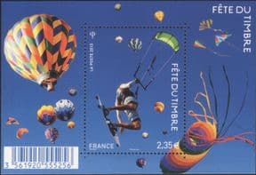France 2013 Stamp Day/ Kite Surfing/ Hot Air Balloons/ Sports/ Kites 1v m/s (n39183f)