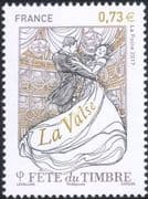 France 2017 Stamp Day/ "Waltz"/ Dance/ Dancers/ Dancing/ Music/ Animation 1v (n45311u)