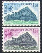 France (Council of Europe) 1978 Buildings / Architecture / Rights 2v set (n37640)