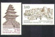 France (UNESCO) 1991 Fort / Temple / Buildings / Architecture / Heritage 2v set (n37039)