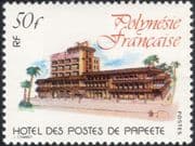 French Polynesia 1980 Papeete Post Office/ Buildings/ Architecture/ Mail 1v (n45584)