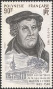 French Polynesia 1983 Martin Luther/ Protestant Reformer/ People/ Religion 1v (n45260)