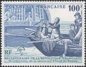 French Polynesia 1989  HMS "Bounty"/ French Revolution/ Ships/ Transport 1v n36010