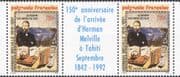 French Polynesia 1992 Herman Melville/ Writers/ Books/ Literature/ People stp (n38213)