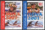 French Polynesia 2001 Heiva Festival/ Canoes/ Canoe Racing/ Dance/ Singing /Music/ Sports 2v set ( n43473)