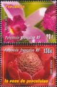 French Polynesia 2003 Flowers/ Orchids/ Rose/ Plants/ Nature 2v set (n45876)