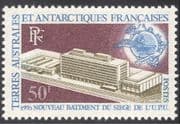FSAT/TAAF 1970 UPU Headquarters/ Buildings/ Architecture/ Post/ Mail 1v (n43012)