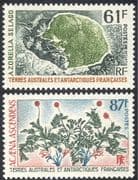 FSAT/TAAF 1973 Azorella selago/ Acaena ascendens/ Plants/ Nature/ Flowers 2v set (n30218)