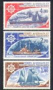 FSAT/TAAF 1976 Ships/ Plane/ Nautical/ Sailing/ Boats/ Transport 3v set (n23489)