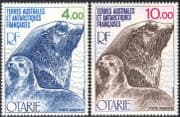 FSAT/TAAF 1977+79 Kerguelen Fur Seals/ Animals/ Nature/ Marine/ Wildlife 2 x 1v (n27306)