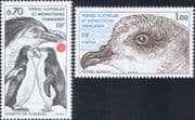 FSAT/TAAF 1980 Royal Penguins/ Petrel/ Birds/ Nature/ Wildlife 2v set (n22605)
