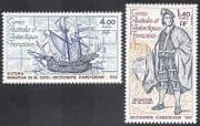 FSAT / TAAF 1980 Ships / Explorer / Boat / Map 2v set (n23215)