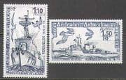 FSAT / TAAF 1980 Ships / Navy / Birds / Boats 2v set (n23214)