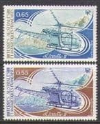 FSAT / TAAF 1981 Helicopters / Aviation 2v set (n22991)