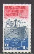 FSAT / TAAF 1984 Patrol Boat / Navy / Map / Ships 1v (n22769)