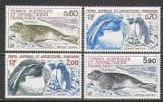 FSAT / TAAF 1984 Seals / Penguins / Birds 4v set (n23008)