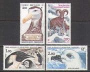 FSAT / TAAF 1985 Sheep / Penguins / Gulls / Birds 4v set n23031
