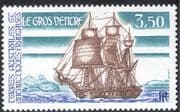 FSAT/TAAF 1988 Le Gros Ventre/ Ships/ Boats/ Sailing/ Nautical/ Transport 1v (n23216)