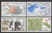 FSAT / TAAF 1989 Crab / Birds / Sheep / Plant 4v set (n23006)