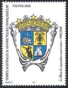 FSAT / TAAF 2005 Coat of Arms / 50th / Penguin / Seals / Shield 1v (n27331)