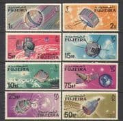 Fujeira 1966 Space / Satellites / Radio / TV 8v set (n25616)